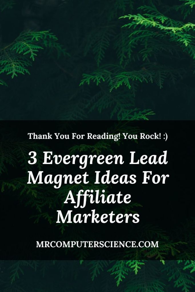 3 Evergreen Lead Magnet Ideas For Affiliate Marketers